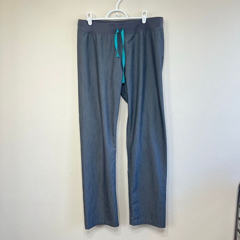 Figs High Waisted Graphite Livingston Basic Scrub Pants Medium Tall Women